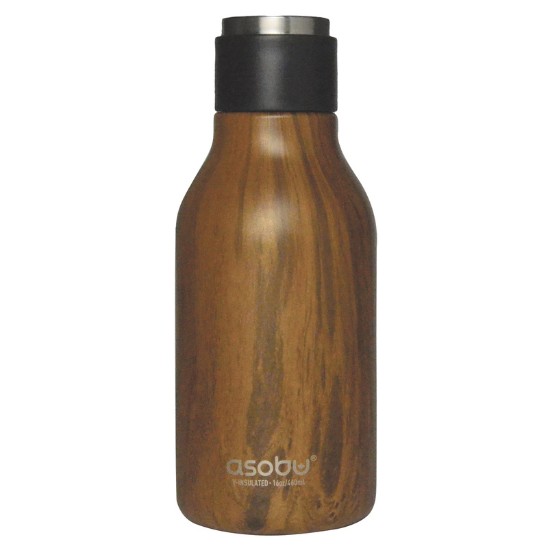 Asobu - Butelka termiczna URBAN WOOD, 473ml