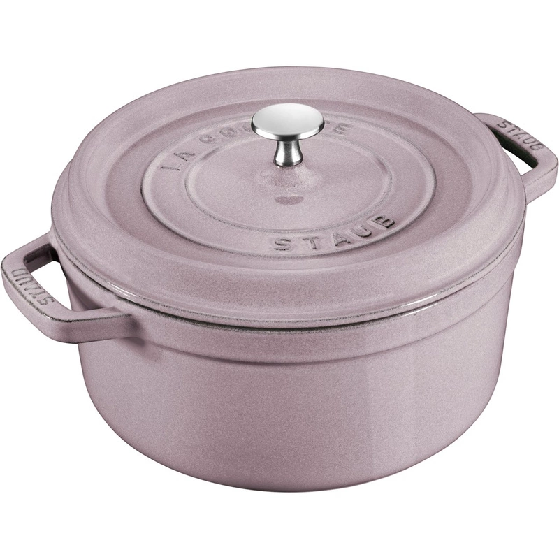 Staub - garnek żeliwny okrągły 3.8 ltr, kwiat wiśni La Cocotte