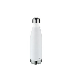 Cilio - butelka termiczna, stal nierdzewna, biała, 0,5 l Elegante
