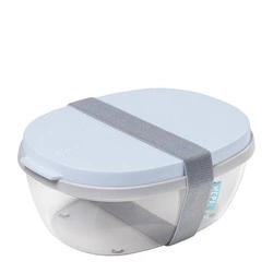Mepal - Salad Box Ellipse Nordic Blue