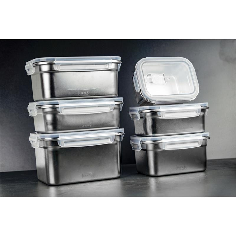 Lurch - pojemnik na żywność, stal nierdzewna/tworzywo sztuczne, 0,5 l Safety