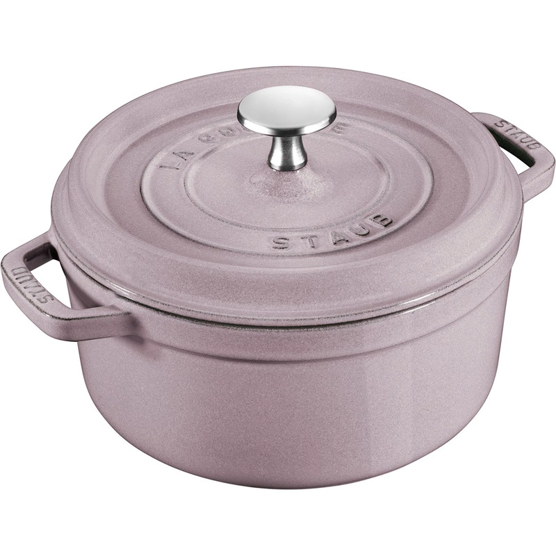 Staub - garnek żeliwny okrągły 1.7 ltr, kwiat wiśni La Cocotte