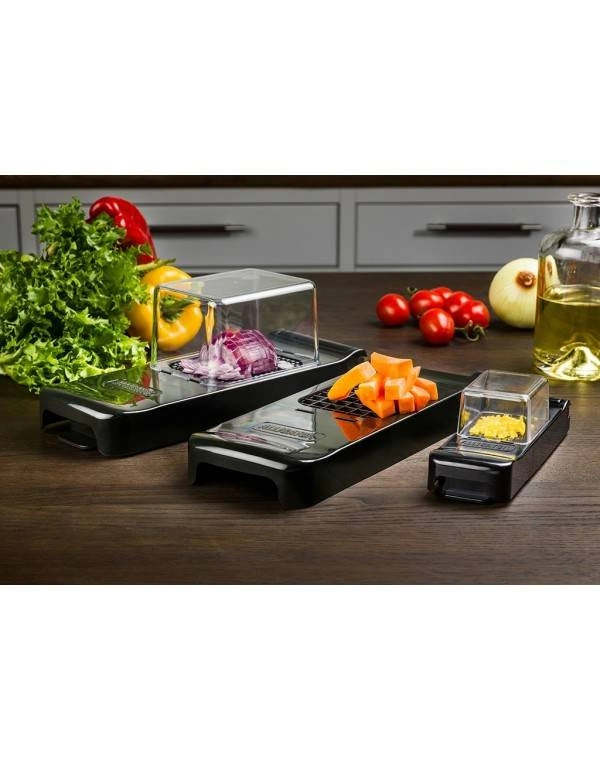 Alligator - zestaw 3 krajaczy czarny