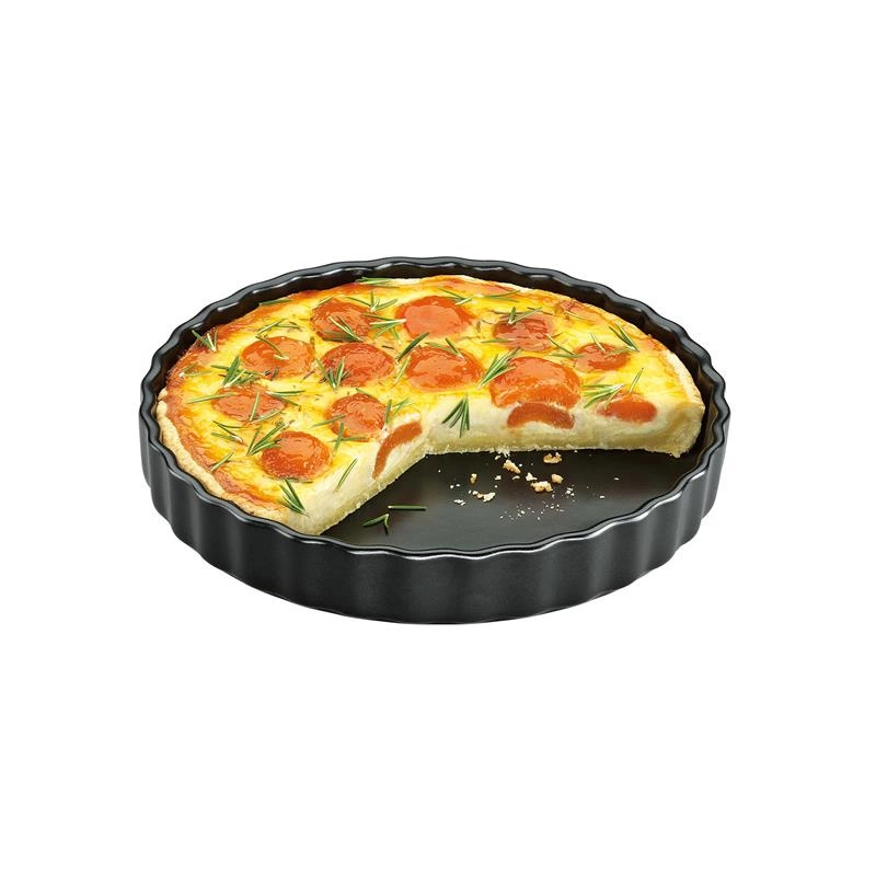 Kuchenprofi - ceramiczna forma na tartę, śred. 28 cm, czarna Provence