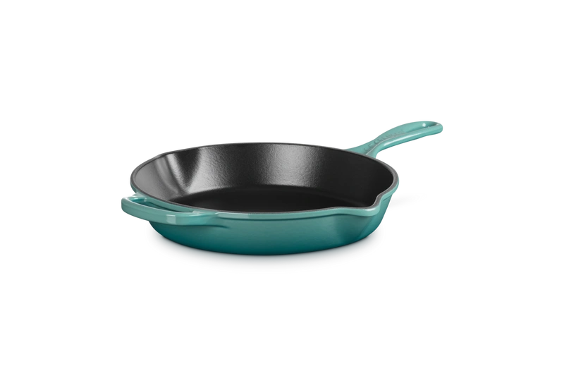 Le Creuset - patelnia żeliwna głęboka o smażenia i serwowania 26 cm bleu riviera