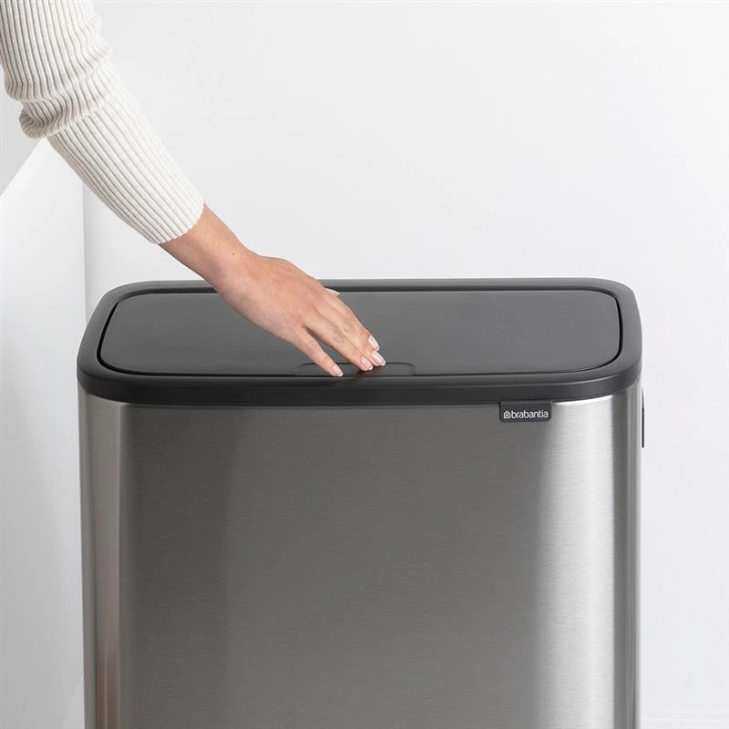 Brabantia - Kosz na śmieci Touch Bin Bo 2x30l Stalowy mat
