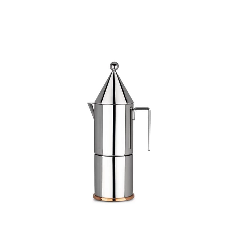 Officina Alessi - zaparzacz do espresso, ciśnieniowy, na 6 filiżanek LA CONICA