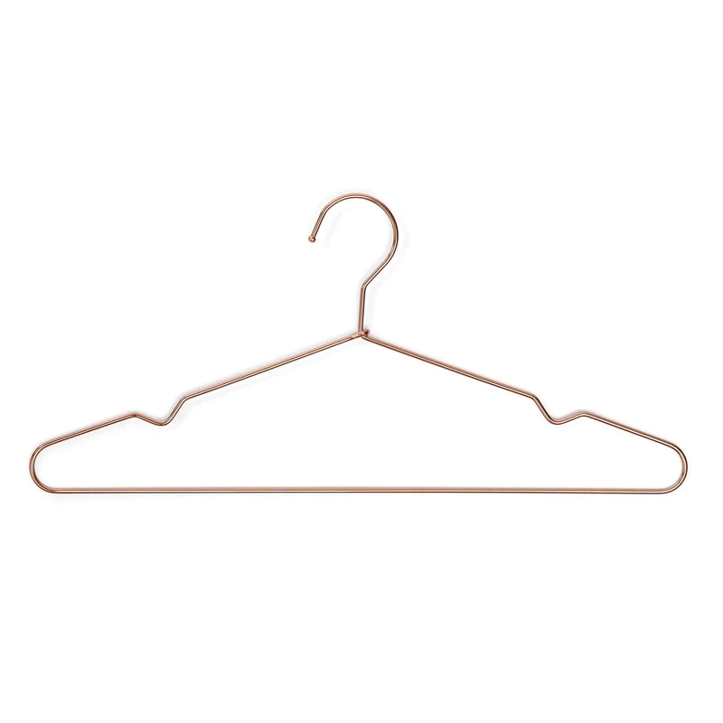 RAYEN - Zestaw 5 wieszaków w kolorze miedzianym