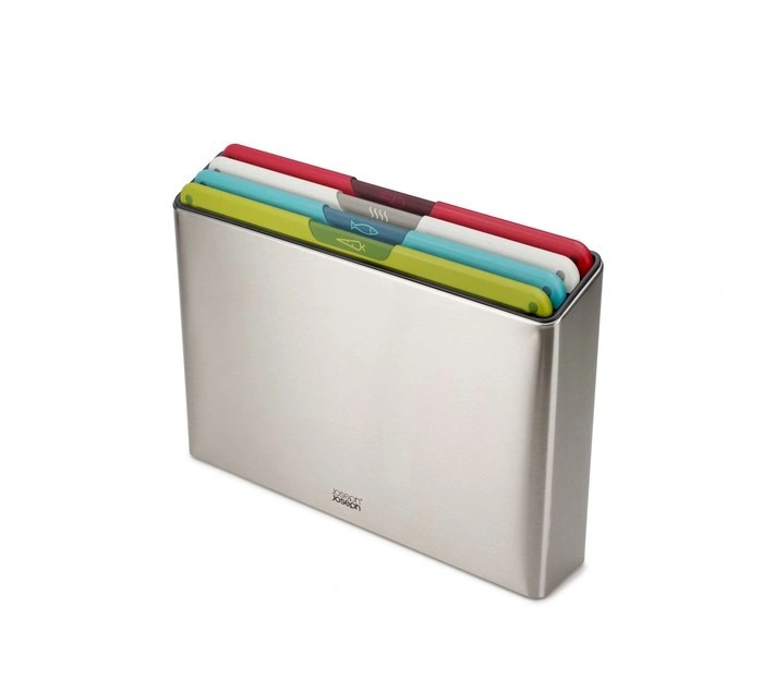 Joseph Joseph - Zestaw 4 desek do krojenia Folio™, srebrny