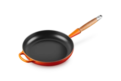Le Creuset - patelnia żeliwna z drewnianym uchwytem 26 cm Płomienny