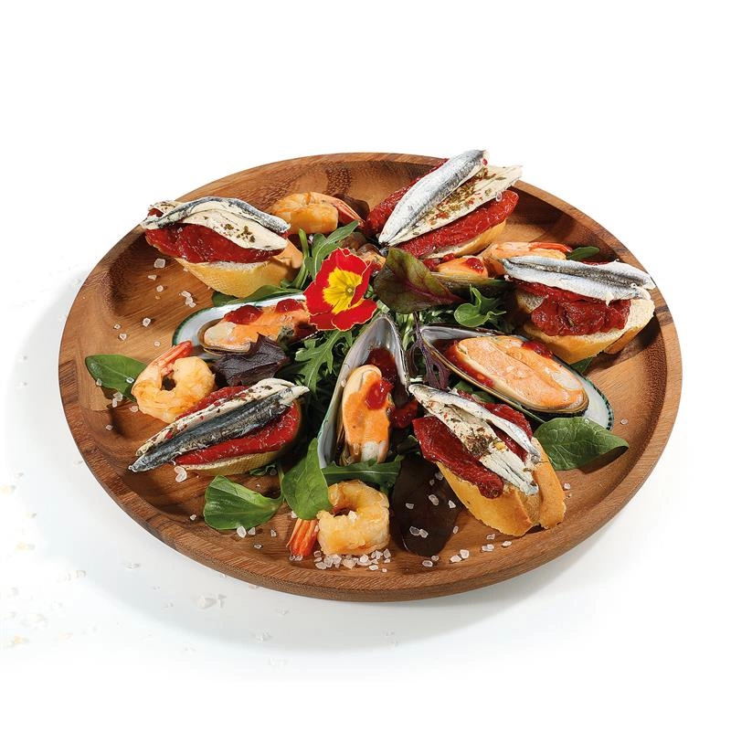 Zassenhaus - talerz na przekąski, akacja, śred. 25 cm