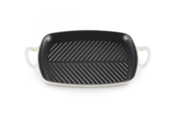 Le Creuset - patelnia żeliwna grillowa z dwoma uchwytami 30 cm Meringue