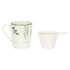 La Porcellana Bianca - Kubek z ceramicznym zaparzacze i pokrywką 350 ml