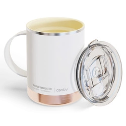 ASOBU - ASOBU kubek termiczny ULTIMATE WHITE PURAMIC