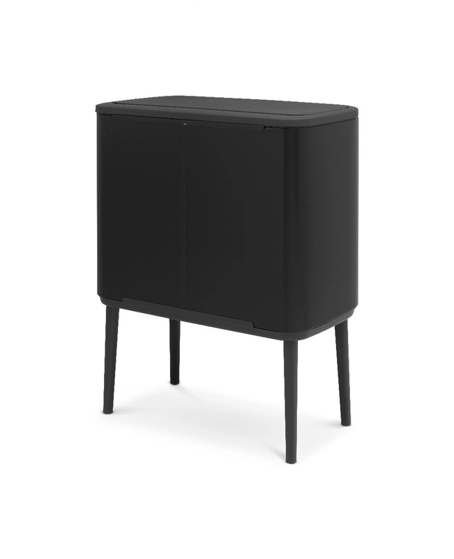 Brabantia - kosz na śmieci Bo Touch Bin 33L (3 x 11l) czarny mat