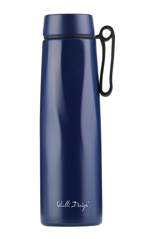 Vialli Design - Butelka termiczna Fuori 500 ml granatowa