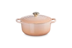 Le Creuset brytfanna żeliwna emaliowana Signature okrągła 20 cm 2,4l peche