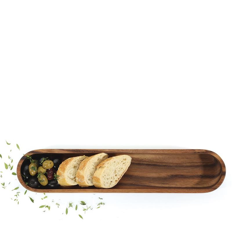 Zassenhaus - podłużna misa do serwowania, akacja, 45 x 9,5 x 4 cm