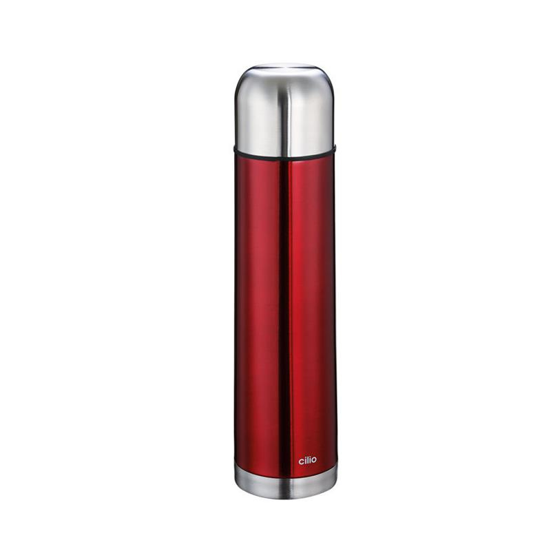 Cilio - termos stalowy, 1 l, czerwony metalik