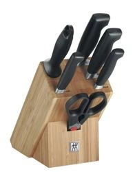 Zwilling - zestaw noży kuchennych w bloku Four Star 7 części