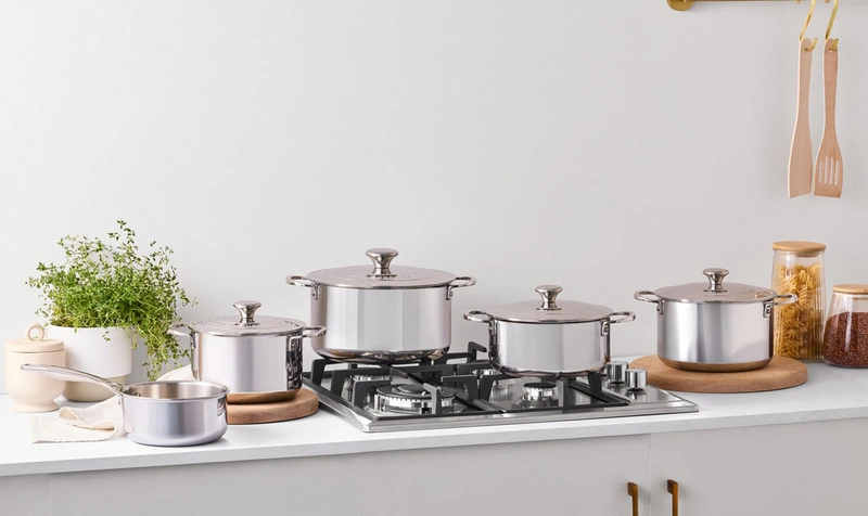 Le Creuset - 3-ply Plus komplet garnków stal nierdzewna 5 szt
