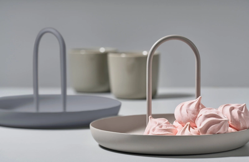 Zone Denmark - Taca do serwowania okrągła 20 cm Singles Warm Grey