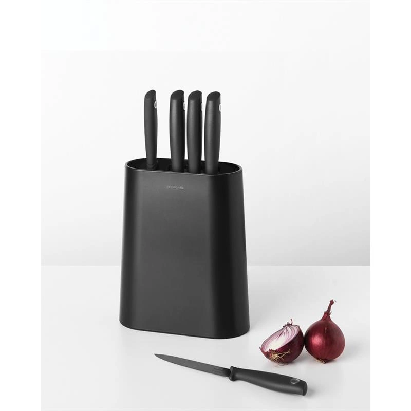 Brabantia - Zestaw 5 noży w bloku Tasty+ Ciemno Szary