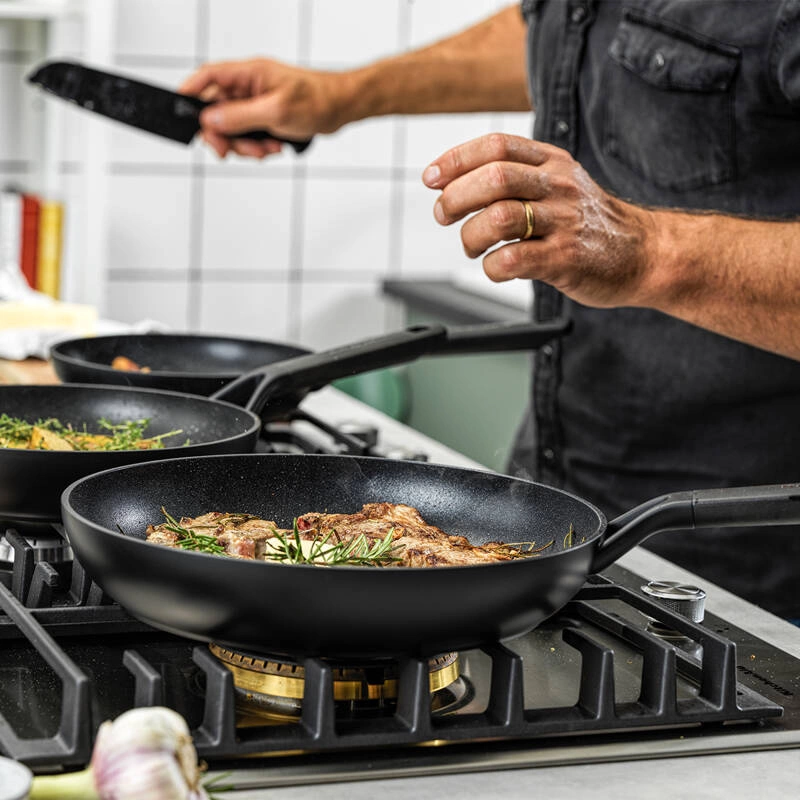 KitchenAid - Patelnie ceramiczne 20 cm + 24 cm + 28 cm