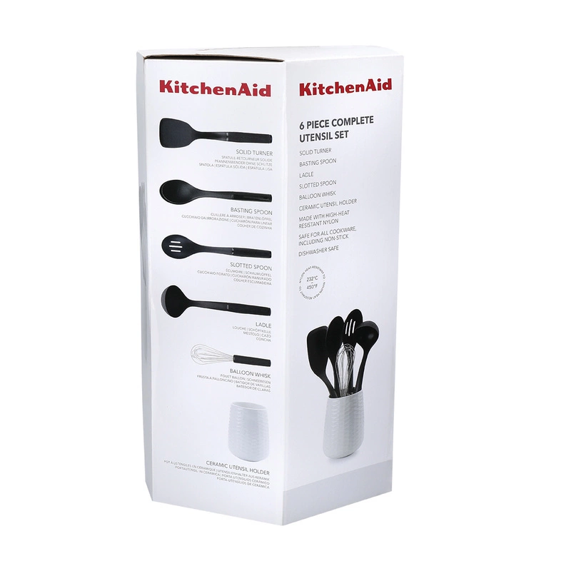 KitchenAid Culinary Tools - 5 przyborów kuchennych w pojemniku Onyx Black