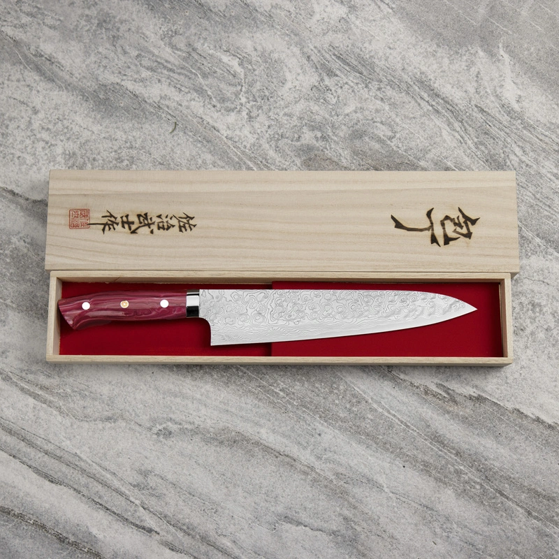 Takeshi Saji - Red Turquoise R2 Nóż Szefa kuchni 24 cm