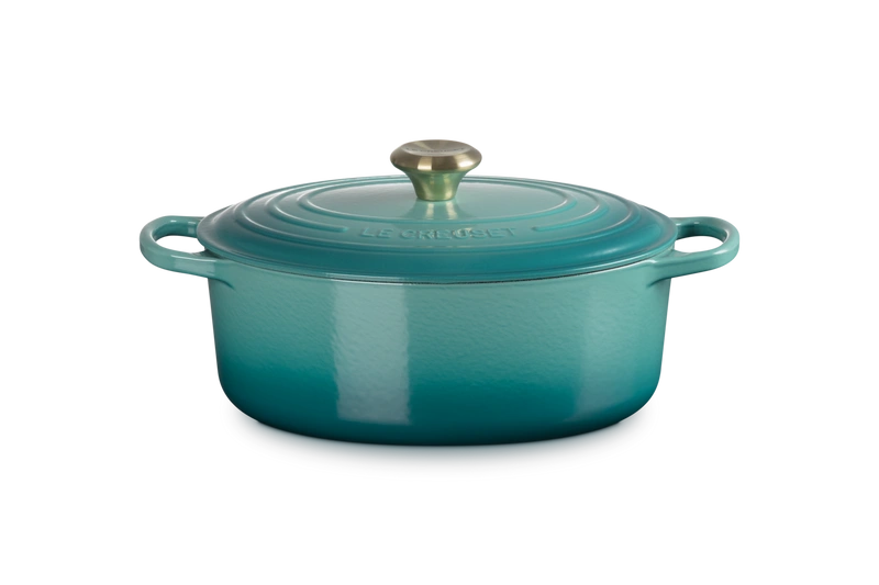 Le Creuset - brytfanna żeliwna Signature 29 cm 4,7 l bleu riviera