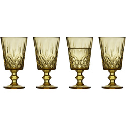 Lyngby Glas - Kieliszki do wina Sorrento 290 ml 4 sztuki bursztynowe