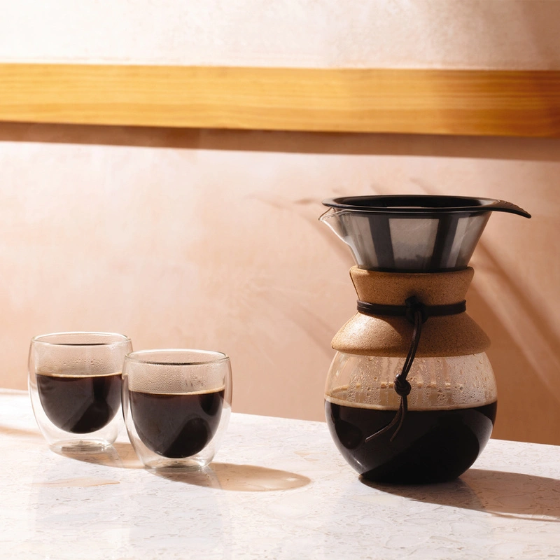Bodum - zaparzacz do kawy z filtrem stałym Pour Over 1L Cork