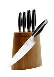 Grunwerg - Zestaw 5 noży + stojak Linus