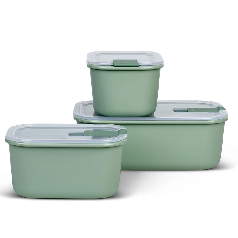 Mepal - Zestaw 3 pojemników na żywność EasyClip 450 450 1000 ml nordic sage