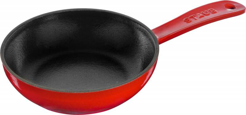 Staub - patelnia żeliwna 16 cm czerwona