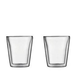 Bodum - szklanki z podwójną ścianką Canteen 200 ml 2 szt Transparent