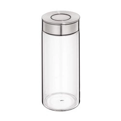 Cilio - pojemnik kuchenny, szkło/stel nierdzewna, 1,4 l, śred. 10 x 22,5 cm Vetro