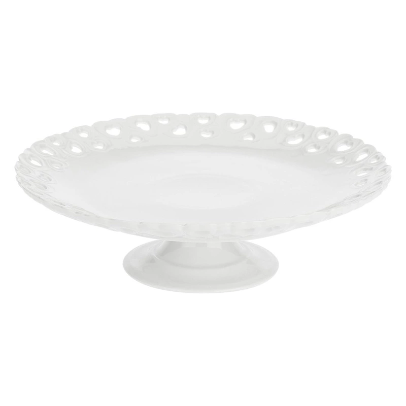 La Porcellana Bianca - zdobiona patera do ciasta 26 cm Valentino