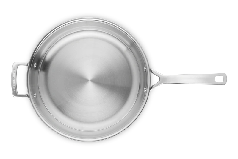 Le Creuset - stalowa patelnia z uchwytem 3-ply 30 cm