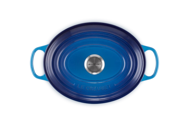 Le Creuset - brytfanna żeliwna emaliowana Signature 31 cm 6,3 l Azure