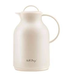 Vialli Design - Termos z wkładem szklanym 1L AMO kremowy