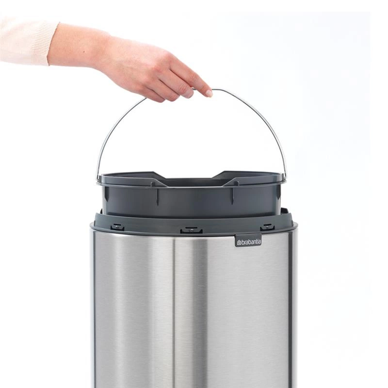 Brabantia - kosz na śmieci Touch Bin New 30l matowa stal FPP