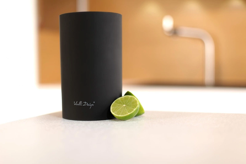 Vialli Design - Stojak do noży Nero czarny