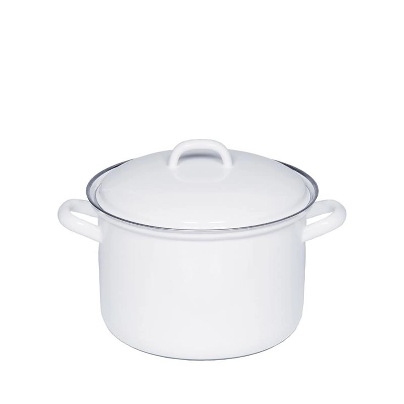 Riess - Garnek wysoki z pokrywą 1,5l 16cm Classic WEISS