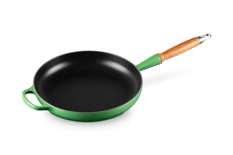 Le Creuset - patelnia żeliwna z drewnianym uchwytem 28 cm Bamboo