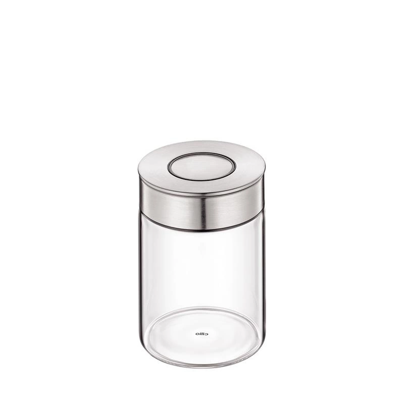 Cilio - pojemnik kuchenny, szkło/stel nierdzewna, 0,7 l, śred. 10 x 14 cm Vetro