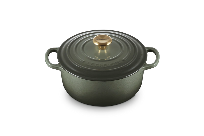 Le Creuset brytfanna żeliwna emaliowana Signature okrągła 20 cm 2,4l thyme
