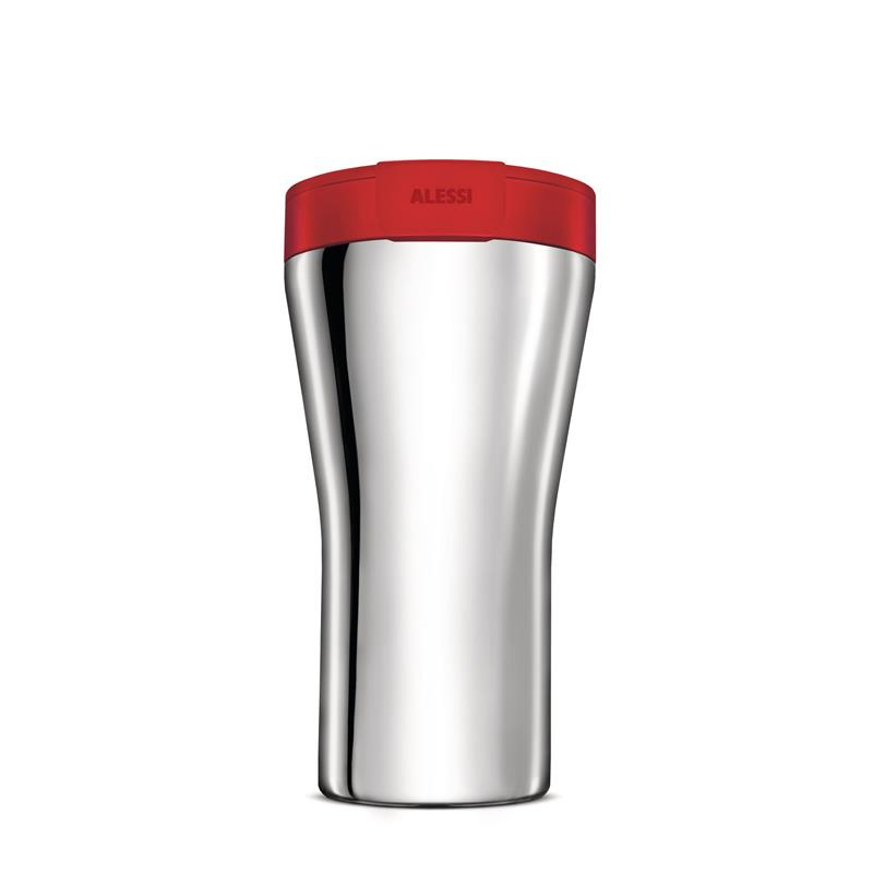 Alessi - Caffa- kubek termiczny, czerwony