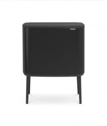 Brabantia - kosz na śmieci Bo Touch Bin 33L (23 +11l) czarny mat